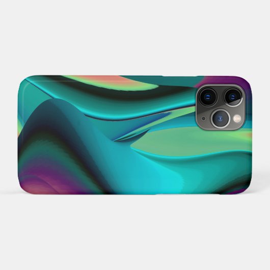 Futuristische Abstracte 3D Metallic Rainbow Art Case-Mate iPhone Case (Achterkant (horizontaal))