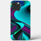 Futuristische Abstracte 3D Metallic Rainbow Art Case-Mate iPhone Case (Achterkant)