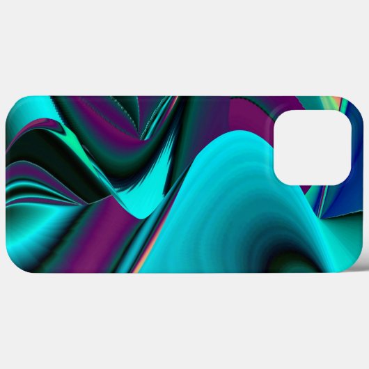 Futuristische Abstracte 3D Metallic Rainbow Art Case-Mate iPhone Case (Achterkant (horizontaal))