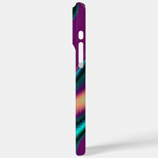 Futuristische Abstracte 3D Metallic Rainbow Art Case-Mate iPhone Case (Achterkant / Links)