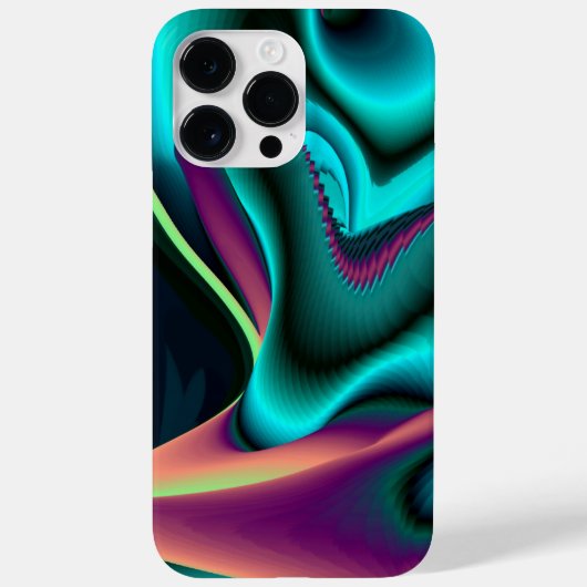 Futuristische Abstracte 3D Metallic Rainbow Art Case-Mate iPhone Case (Achterkant)