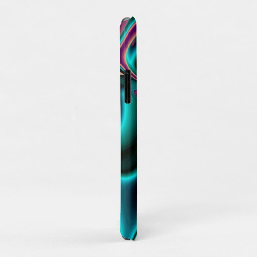 Futuristische Abstracte 3D Metallic Rainbow Art Case-Mate iPhone Case (Achterkant/rechts)