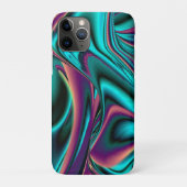 Futuristische Abstracte 3D Metallic Rainbow Art Case-Mate iPhone Case (Achterkant)