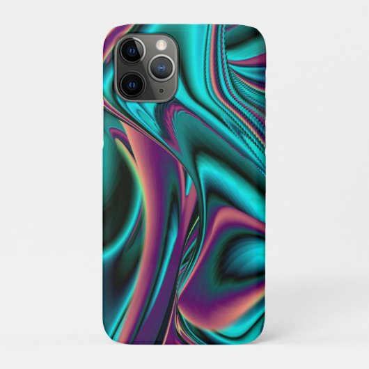 Futuristische Abstracte 3D Metallic Rainbow Art Case-Mate iPhone Case (Achterkant)