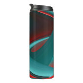 Futuristische Abstracte 3D Metallic Rainbow Art Thermosbeker (Geroteerd rechts)