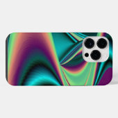 Futuristische Abstracte 3D Metallieke Regenboog Ku iPhone Hoesje (Achterkant horizontaal)