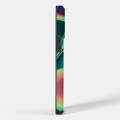 Futuristische Abstracte 3D Metallieke Regenboog Ku iPhone Hoesje (Rechterkant)