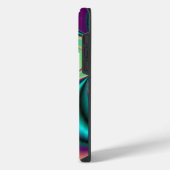 Futuristische Abstracte 3D Metallieke Regenboog Ku iPhone Hoesje (Linkerkant)