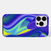 Futuristische, abstracte 3D Regenboogkunst iPhone Hoesje (Achterkant horizontaal)