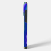 Futuristische, abstracte 3D Regenboogkunst iPhone Hoesje (Linkerkant)