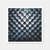 Futuristische abstracte blauwe geometrische metale