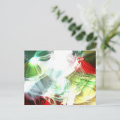 Futuristische Abstracte digitale kunst Briefkaart (Staand voorkant)