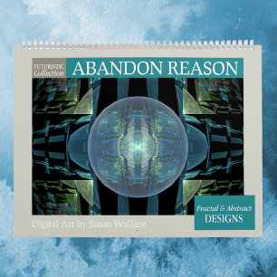 Futuristische Abstracte fractals 2025 Kalender