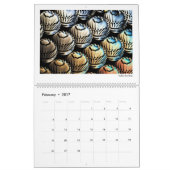 Futuristische Abstracte fractals 2026 Kalender (Feb 2017)