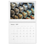 Futuristische Abstracte fractals 2026 Kalender (Feb 2027)