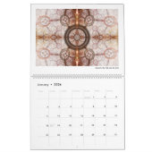 Futuristische Abstracte fractals 2026 Kalender (Jan 2026)
