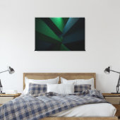 Futuristische Abstracte Geometrie Canvas Afdruk (Insitu (Slaapkamer))