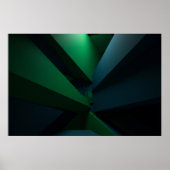 Futuristische Abstracte Geometrie Poster (Voorkant)