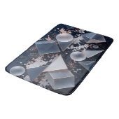 Futuristische Abstracte Kerst Mosaic 3D Badmat (Gekanteld)