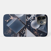 Futuristische Abstracte Kerst Mosaic 3D Case-Mate iPhone Case (Achterkant (horizontaal))
