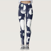 Futuristische Abstracte Kunstpatroon Leggings (Voorkant)