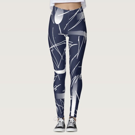Futuristische Abstracte Leggings van het Kunstpatr (Voorkant)