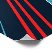 Futuristische Abstracte lijnkunst Poster (Hoek)