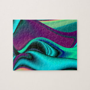 futuristische Abstracte regenboog Legpuzzel