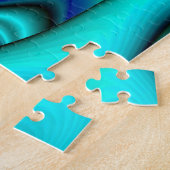 futuristische Abstracte regenboog Legpuzzel (Zijkant)