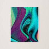 futuristische Abstracte regenboog Legpuzzel (Verticaal)