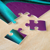 futuristische, Abstracte regenboog Legpuzzel (Zijkant)