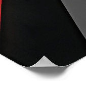 Futuristische Abstracte Rood Zwart Poster (Hoek)