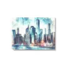Futuristische abstracte van New York City