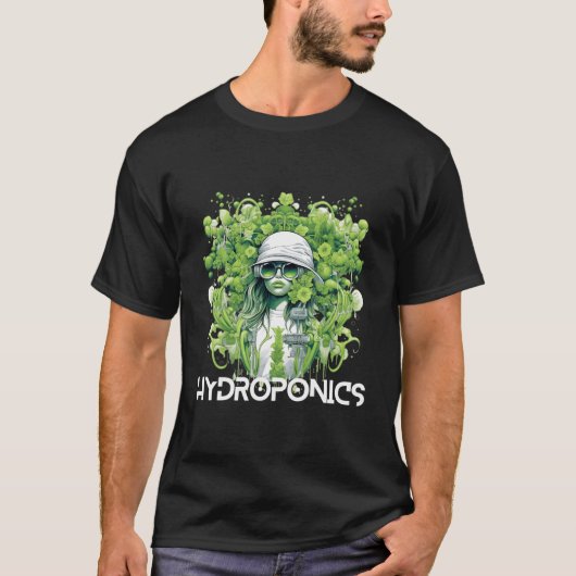 Futuristische Aeroponics Hydroponics Horticulture  T-shirt (Voorkant)