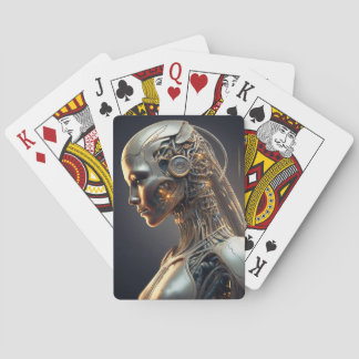 Futuristische AI-ontworpen pokerkaarten