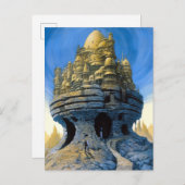 Futuristische Alien City Sci-Fi Art Briefkaart (Voorkant / Achterkant)