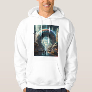 Futuristische Alien Planet Portal met Magic Gate H Hoodie