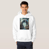 Futuristische Alien Planet Portal met Magic Gate Hoodie (Voorkant volledig)