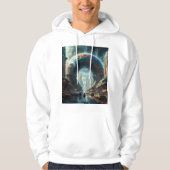 Futuristische Alien Planet Portal met Magic Gate Hoodie (Voorkant)