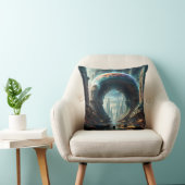 Futuristische Alien Planet Portal met Magic Gate Kussen (Stoel)