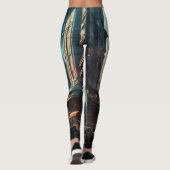 Futuristische Alien Planet Portal met Magic Gate Leggings (Achterkant)