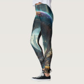 Futuristische Alien Planet Portal met Magic Gate Leggings (Links)
