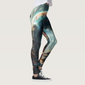 Futuristische Alien Planet Portal met Magic Gate Leggings (Rechts)