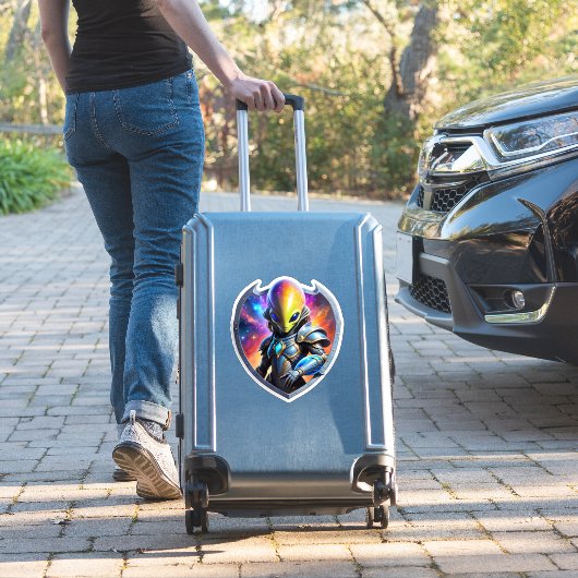 futuristische alien sticker (Koffer Insitu)