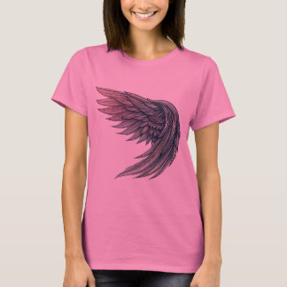 Futuristische Angel Wing Tattoo Art - Vrouwen T-sh T-shirt