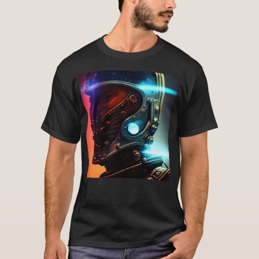 Futuristische astronaut 4K T-shirt (Voorkant)