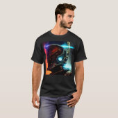 Futuristische astronaut 4K T-shirt (Voorkant volledig)