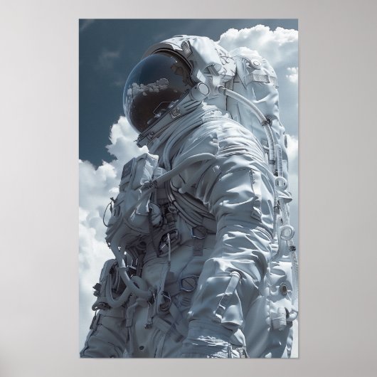 Futuristische Astronaut - Space Exploration Poster (Voorkant)