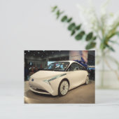 Futuristische auto briefkaart (Staand voorkant)