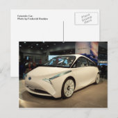 Futuristische auto briefkaart (Voorkant / Achterkant)
